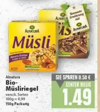 E-Center Alnatura Bio-müsliriegel Angebot