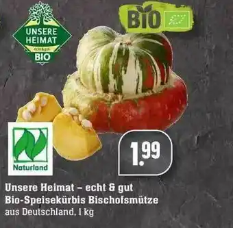 Edeka Unsere Heimat Naturland Bio-speisekürbis Bischofsmütze Angebot