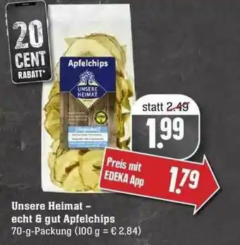 Edeka Unsere Heimat Apfelchips Angebot