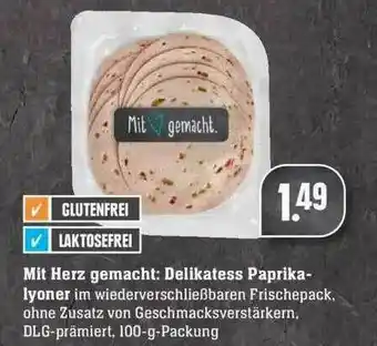 Edeka Mit Herz Gemacht: Delikatess Paprika Lyoner Angebot