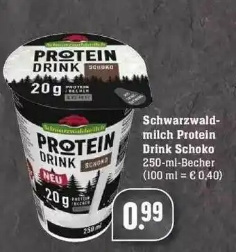 Edeka Schwarzwald Milch Protein Drink Schoko Angebot