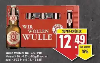 Edeka Wulle Vollbier Hell Oder Pils Angebot