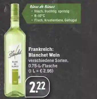 Edeka Frankreich: Blanchet Wein Angebot