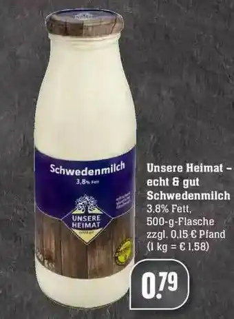 Edeka Unsere Heimat Echt & Gut Schwedenmilch Angebot