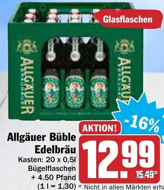 AEZ Allgäuer Büble Edelbräu 20x0,5L Angebot