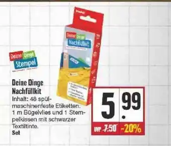 Edeka Deine Dinge Nachfüllkit Angebot