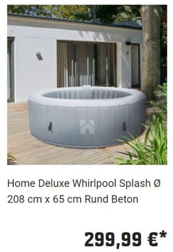 OBI Home Deluxe Whirlpool Splash Ø 208 cm x 65 cm Rund Beton Angebot