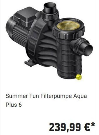 OBI Summer Fun Filterpumpe Aqua Plus 6 Angebot