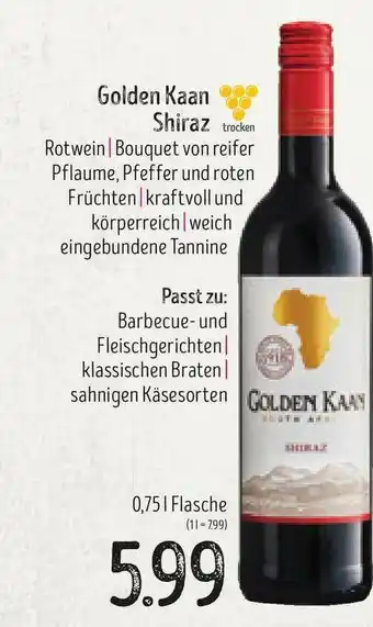 Edeka Struve Golden Kaan Shiraz Angebot