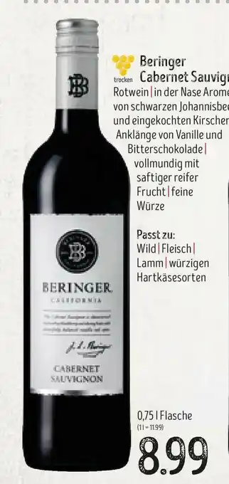 Edeka Struve Beringer Cabernet Sauvignon Angebot