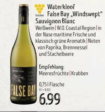 Edeka Struve Waterkloof False Bay „windswept” Sauvignon Blanc Angebot