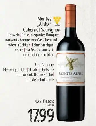 Edeka Struve Montes „alpha” Cabernet Sauvignon Angebot