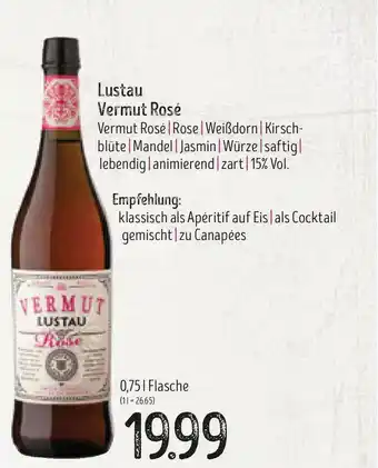 Edeka Struve Lustau Vermut Rosé Angebot