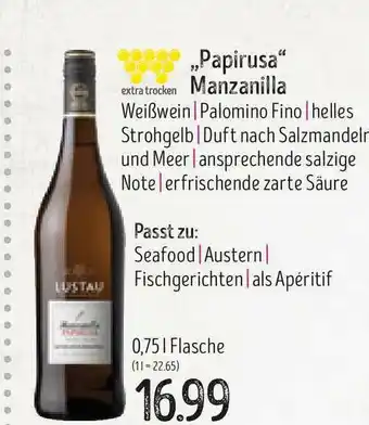 Edeka Struve Papirusa Manzanilla Angebot