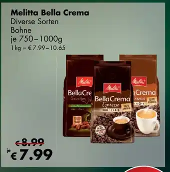 Travel Free Melitta Bella Crema 750-1000g Angebot