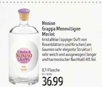 Edeka Struve Nonino Grappa Monovitigno Merlot Angebot