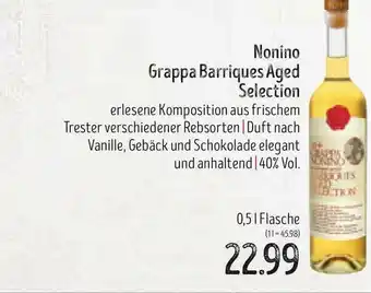 Edeka Struve Nonino Grappa Barriques Aged Selection Angebot