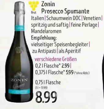 Edeka Struve Zonin Prosecco Spumante Angebot