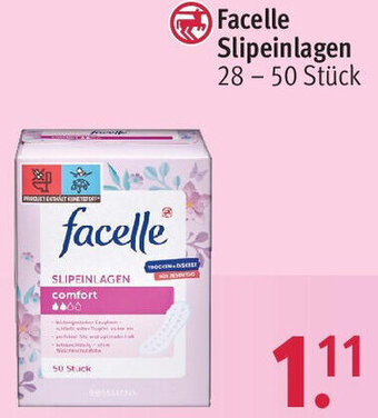 Rossmann Facelle Slipeinlagen 28-50 Stück Angebot