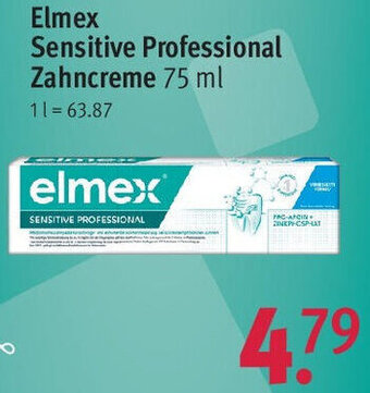 Rossmann Elmex Sensitive Professional Zahncreme 75 ml Angebot