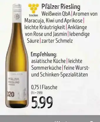 Edeka Struve Pfälzer Riesling Angebot