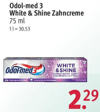 Rossmann Odol-med 3 White & Shine Zahncreme 75 ml Angebot