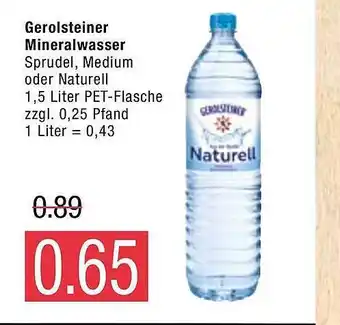Marktkauf Gerolsteiner Mineralwasser Angebot