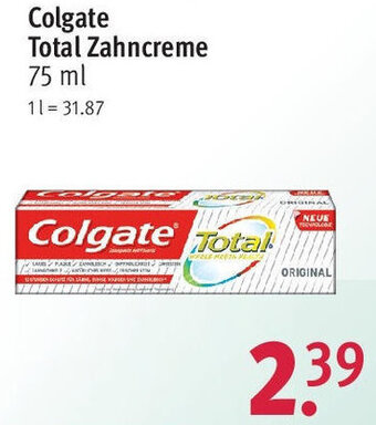 Rossmann Colgate Total Zahncreme 75 ml Angebot