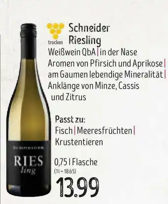 Edeka Struve Schneider Riesling Angebot