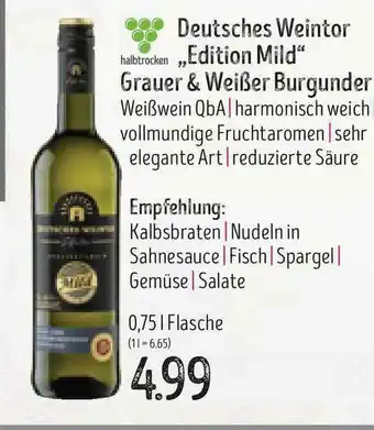 Edeka Struve Deutsches Weintor Edition Mild Grauer & Weiber Burgunder Angebot