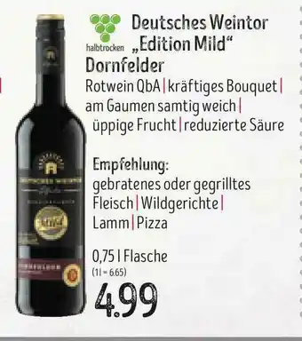 Edeka Struve Deutsches Weintor Edition Mild Dornfelder Angebot