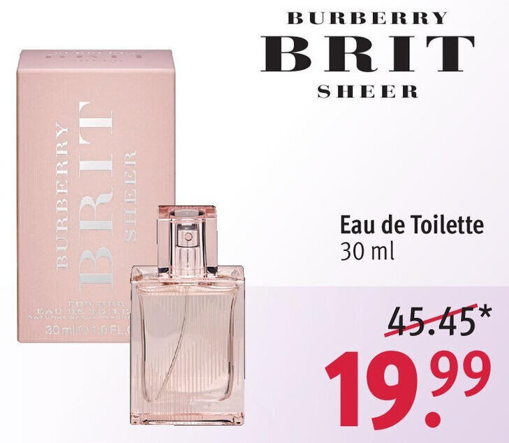 Burberry hotsell weekend rossmann