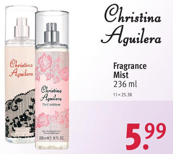 Rossmann Christina Aguilera Fragrance Mist 236 ml Angebot