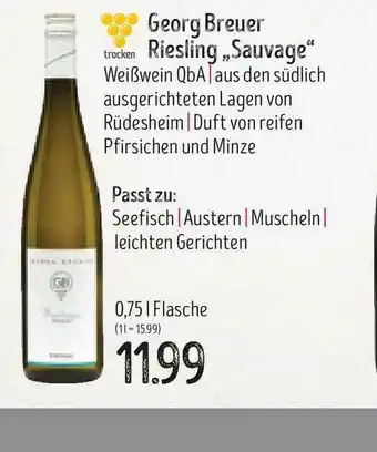 Edeka Struve George Breuer Riesling Sauvage Angebot