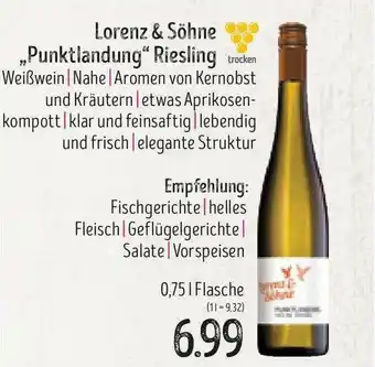 Edeka Struve Lorenz & Söhne „punktlandung” Riesling Angebot