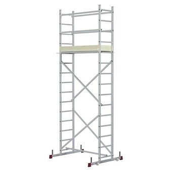 Bauhaus Krause corda montagegerüst (arbeitshöhe: 5 m, bühnengröße: 1,5 x 0,56 m, belastbarkeit: 150 kg/m²) Angebot