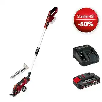 Bauhaus Einhell power x-change 18v maschinenpaket (akku-grasschere ce-cg18/100 + starter-kit (-50%) + 2ah akku gratis) Angebot