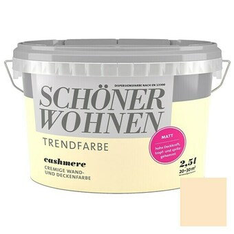 Bauhaus Schöner wohnen-farbe wandfarbe trendfarbe (cashmere, 2,5 l, matt, konservierungsmittelfrei) Angebot