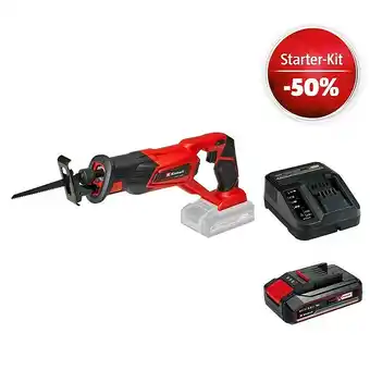 Bauhaus Einhell power x-change 18v maschinenpaket (akku-säbelsäge te-ap 18 li-solo + starter-kit (-50%) + 2ah akku gratis) Angebot