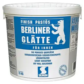 Bauhaus Berliner glätte flächen-feinspachtel berliner glätte finish pastös (15 kg) Angebot