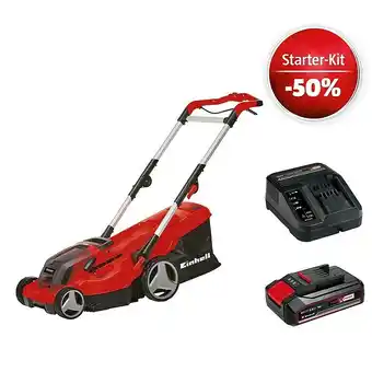 Bauhaus Einhell power x-change 18v maschinenpaket (akku-rasenmäher ge-cm 36/37 li-solo + starter-kit (-50%) + 2ah akku gratis) Angebot