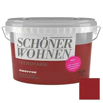 Bauhaus Schöner wohnen-farbe wandfarbe trendfarbe (amarena, 2,5 l, matt, konservierungsmittelfrei) Angebot