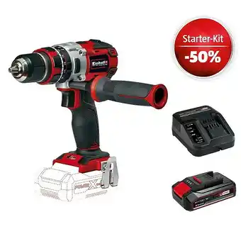 Bauhaus Einhell power x-change 18v maschinenpaket (akku-schlagbohrschrauber te-cd 18 li-i brushless-solo + starter-kit (-50%) + 2ah a Angebot