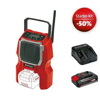 Bauhaus Einhell power x-change 18v maschinenpaket (akku-baustellenradio tc-ra 18 li-solo + starter-kit (-50%) + 2ah akku gratis) Angebot