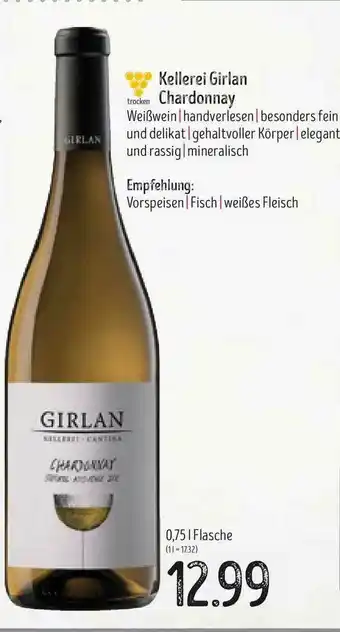 Edeka Struve Kellerei Girlan Chardonnay Angebot