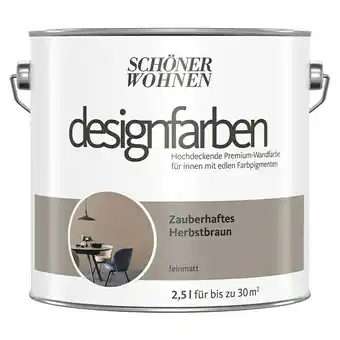 Bauhaus Schöner wohnen-farbe wandfarbe designfarbe (zauberhaftes herbstbraun, 2,5 l, matt, konservierungsmittelfrei) Angebot