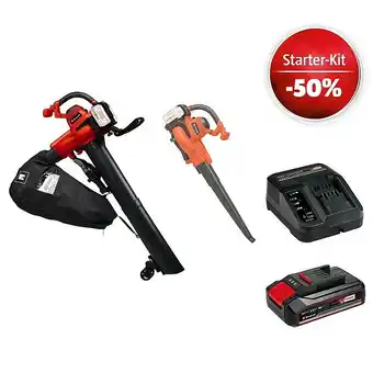 Bauhaus Einhell power x-change 18v maschinenpaket (akku-gebläse ge-cl 36/230 li e -solo + starter-kit (-50%) + 2ah akku gratis) Angebot