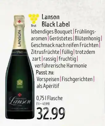 Edeka Struve Lanson Black Label Angebot