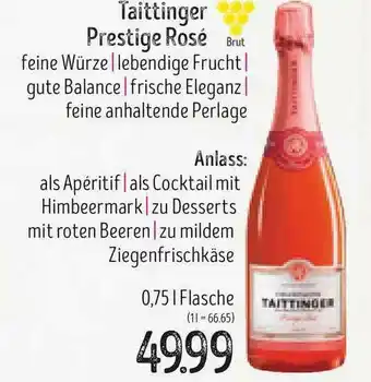 Edeka Struve Taittinger Prestige Rosé Angebot