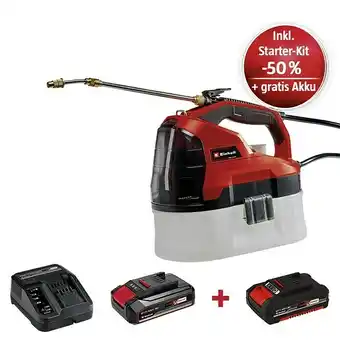 Bauhaus Einhell power x-change 18v maschinenpaket (drucksprühgerät + starter-kit (-50%) + 2ah akku gratis) Angebot